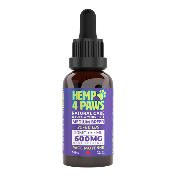 Hemp terpenes 600 mg (25 - 60 lbs) 30 ml - Hemp 4 paws